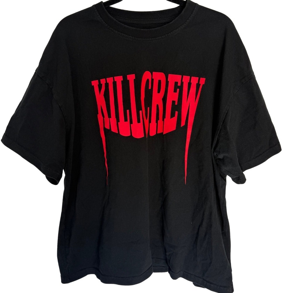 Kill Crew Graphic Tee Black Red Mens XL Short Sleeve Shirt - Picture 1 of 5